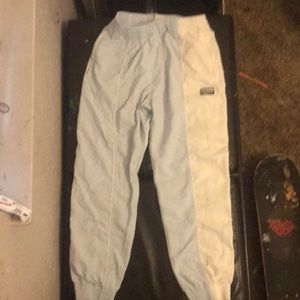 Adidas, medium, half white half blue